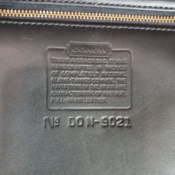 Coach Vtg Leather Handbag Weston Shopper Bag No. 9021 With Gold Hardware - Picture 3 of 12